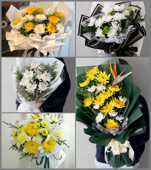 四川甘孜理塘县高城镇白事花束代送